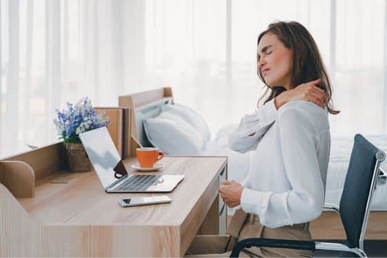 neck and shoulder discomfort